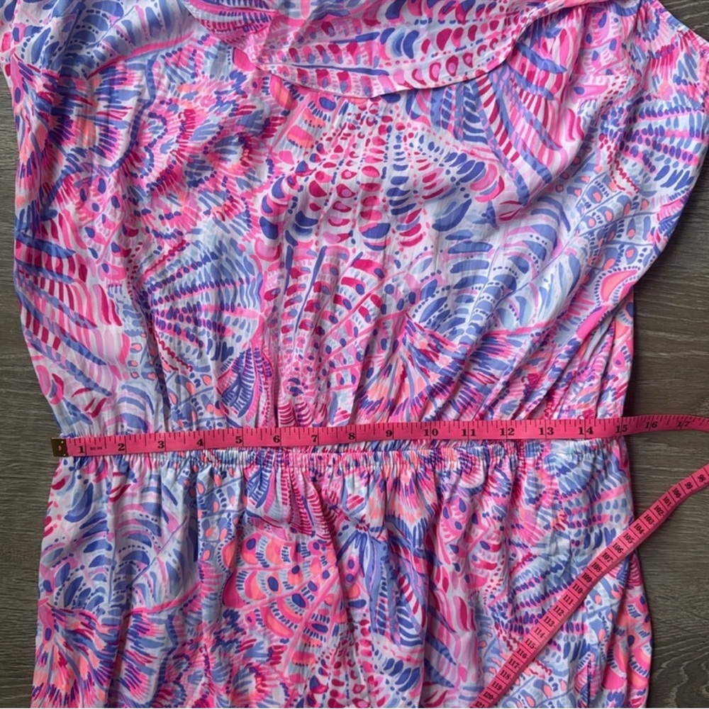 NWOT Lilly Pulitzer Pink and Purple Zana skort Romper - Picture 6 of 8